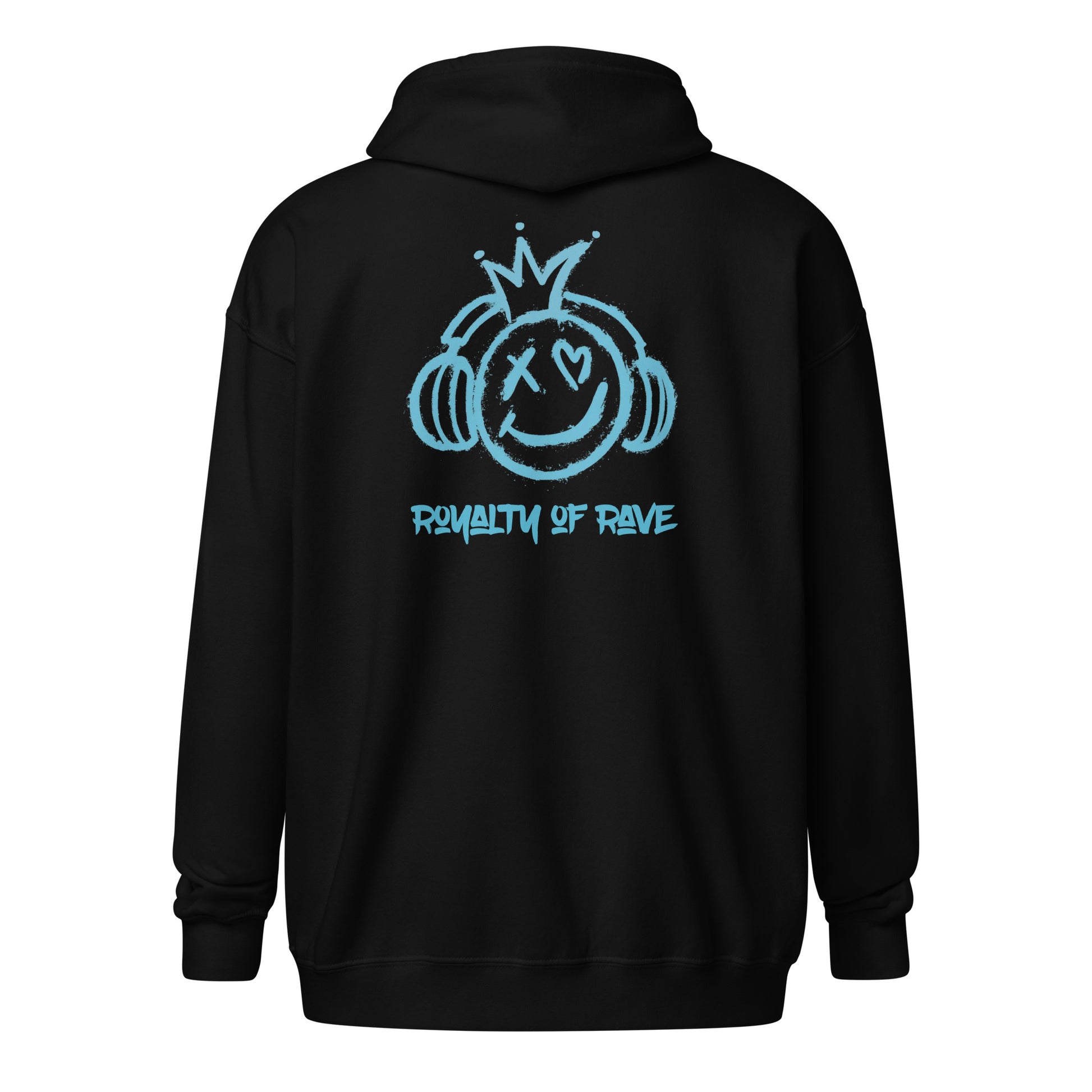 Gen X hoodie Royalty of Rave turquoise logo variant by N.X. Originals