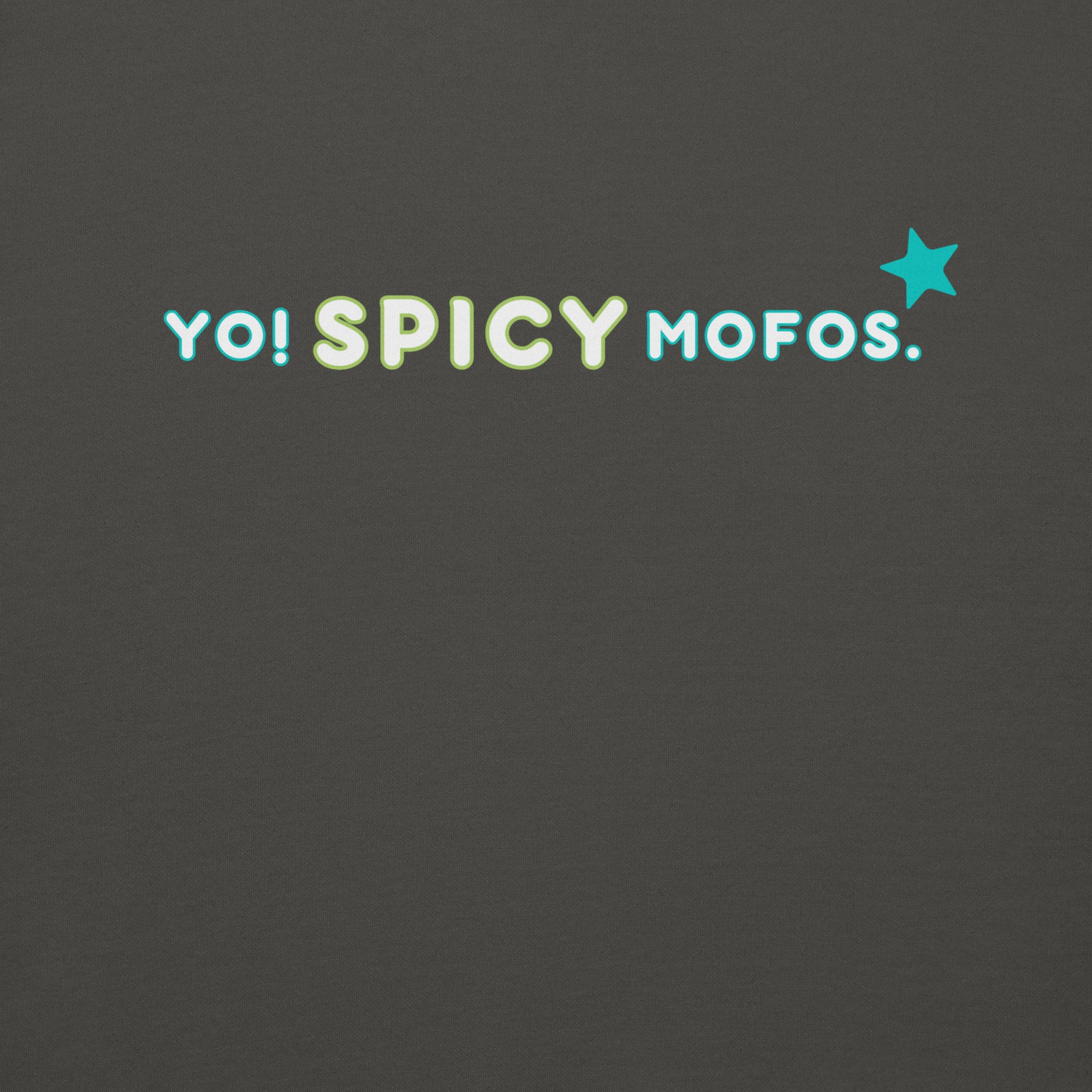 Gen X hoodie Yo! Spicy MOFOS green-blue logo variant by N.X. Originals