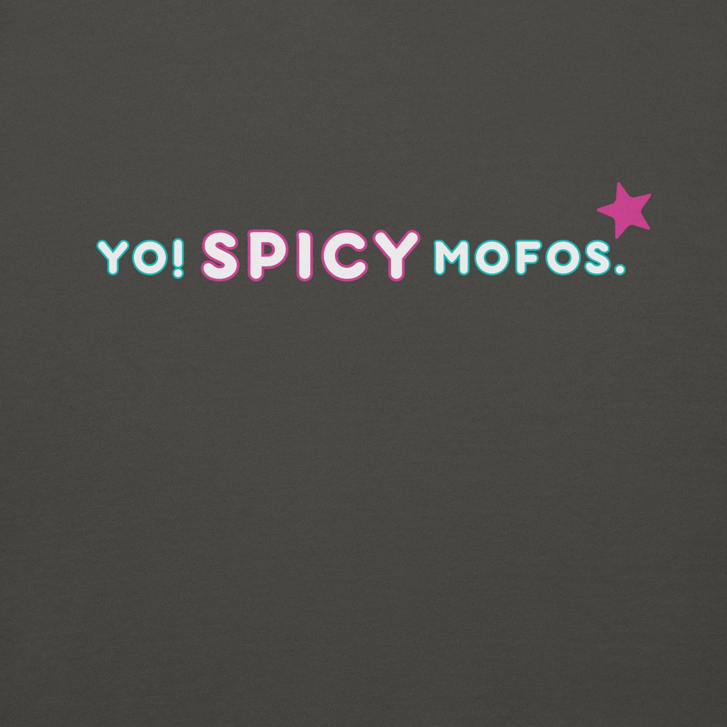 Gen X hoodie Yo! Spicy MOFOS pink-blue logo variant by N.X. Originals