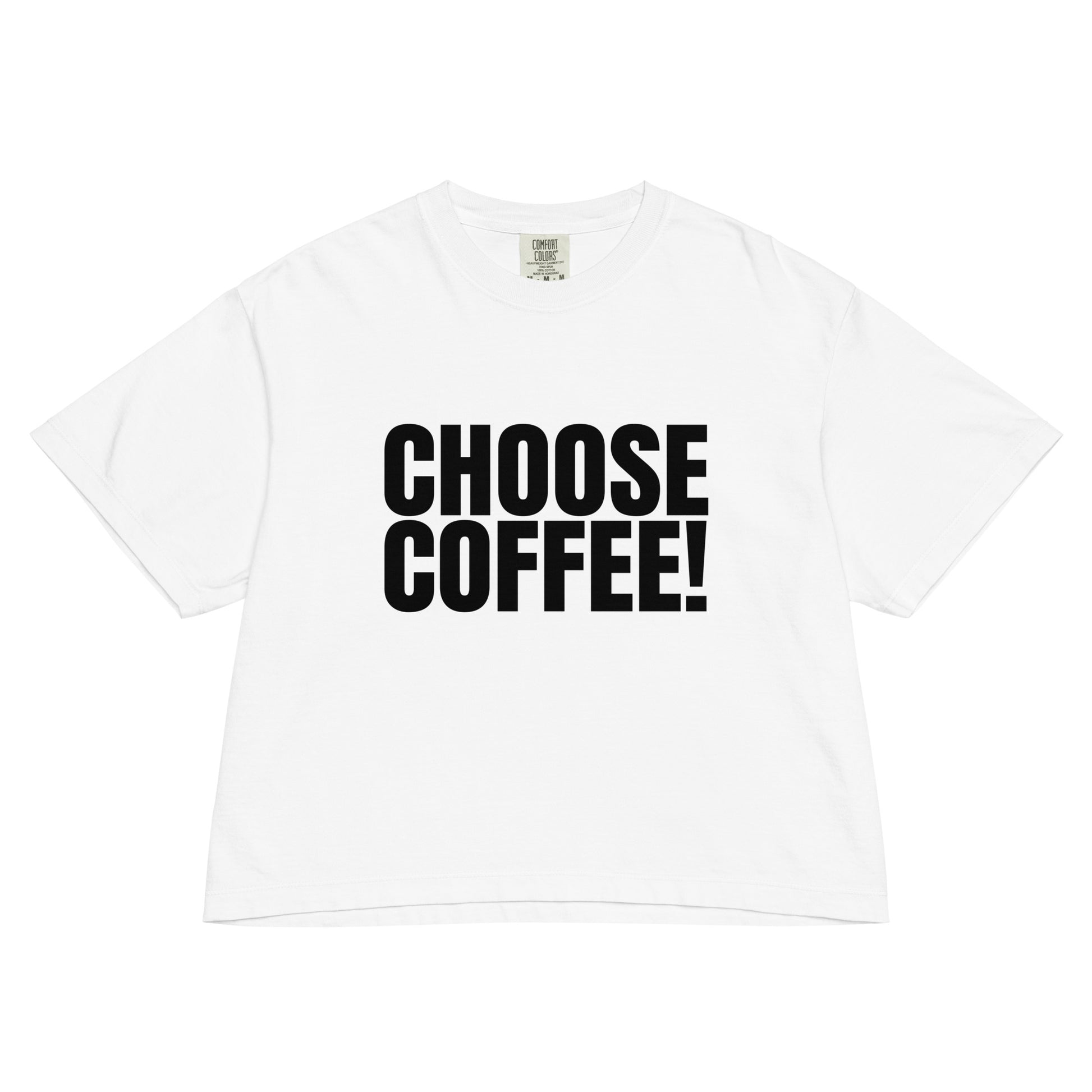 Gen X shirt Choose Coffee white logo variant by N.X. Originals