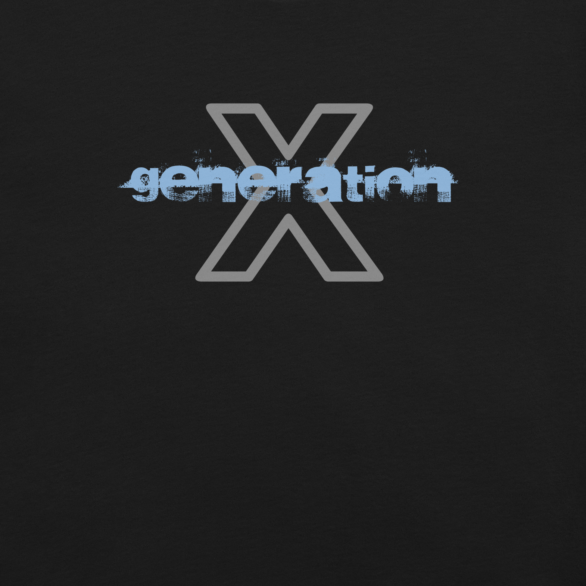 Gen X shirt Generation X Grunge black variant by N.X. Originals – 90s retro print