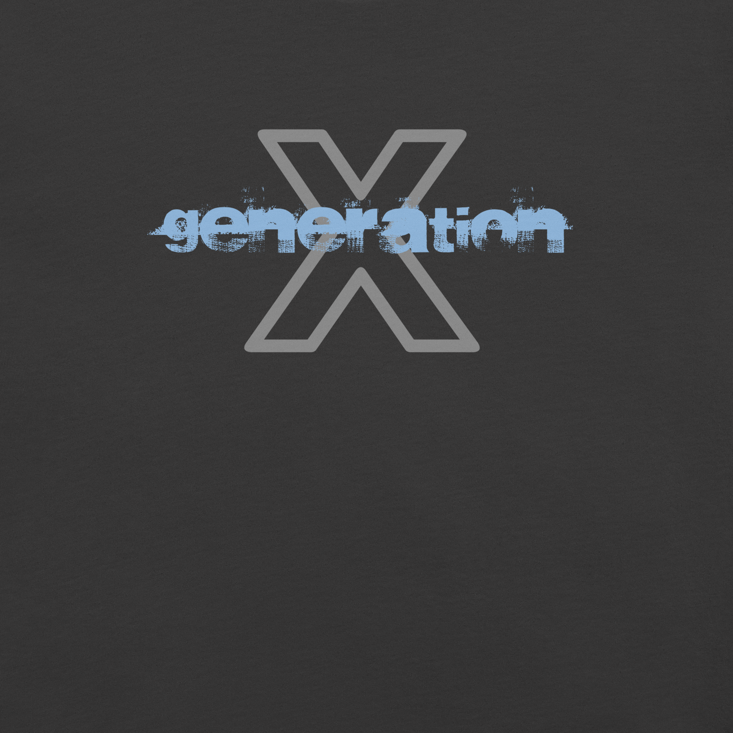 Gen X shirt Generation X Grunge dark grey variant by N.X. Originals – 90s retro print
