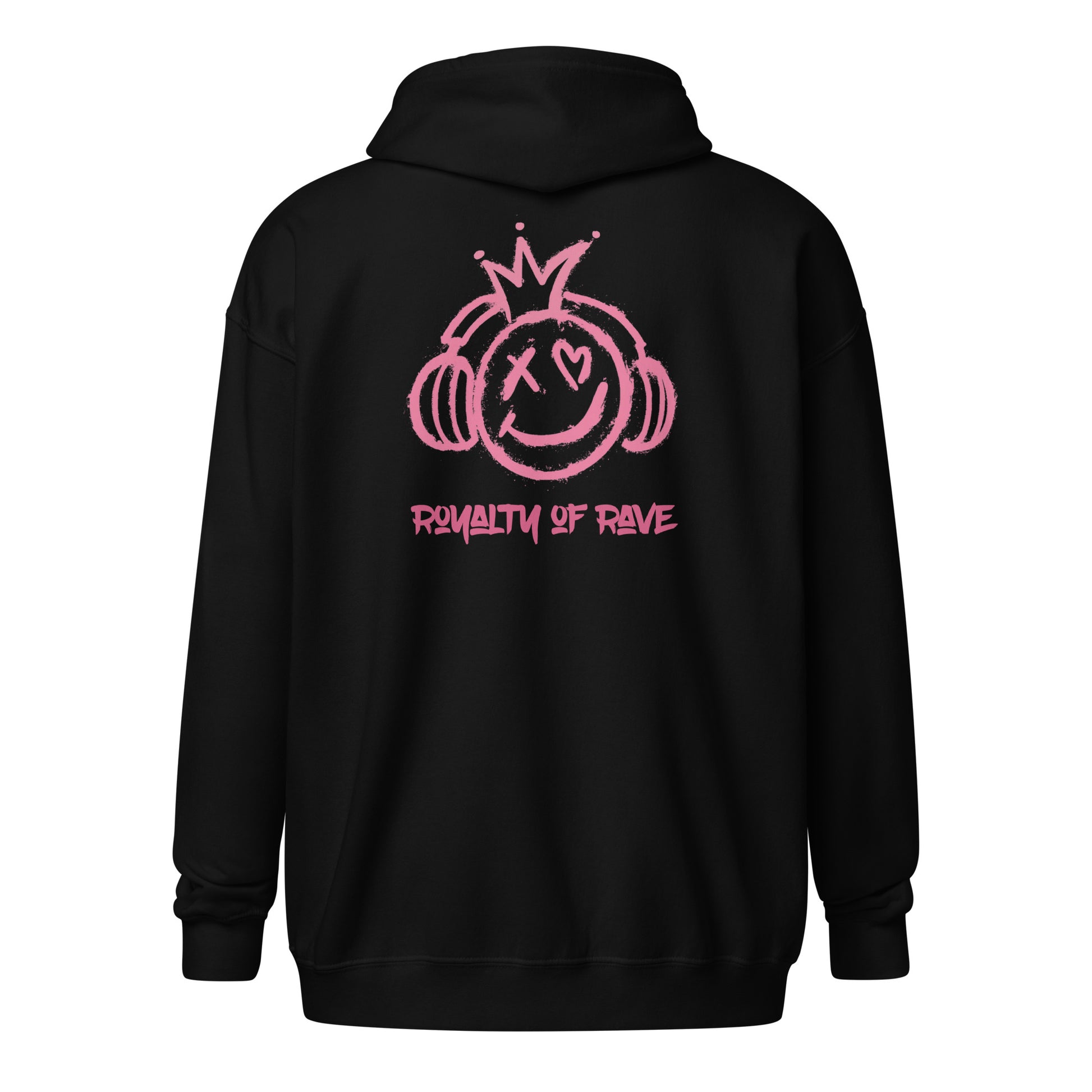 Gen X hoodie Royalty of Rave pink logo variant by N.X. Originals