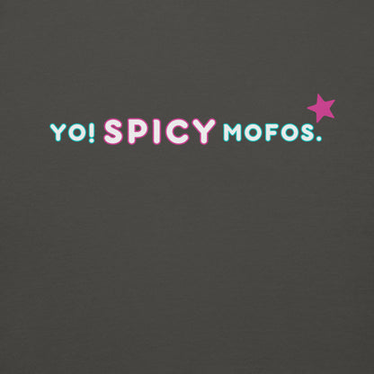 Gen X hoodie Yo! Spicy MOFOS pink-blue logo variant by N.X. Originals