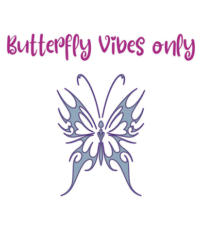 Gen X shirt Butterfly Vibes Only logo by N.X. Originals