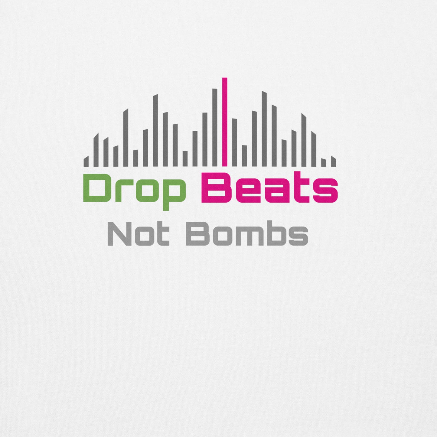 Gen X shirt Drop Beats Not Bombs white logo variant by N.X. Originals