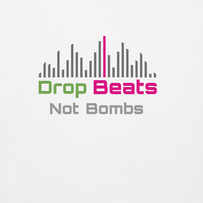 Gen X shirt Drop Beats Not Bombs white logo variant by N.X. Originals