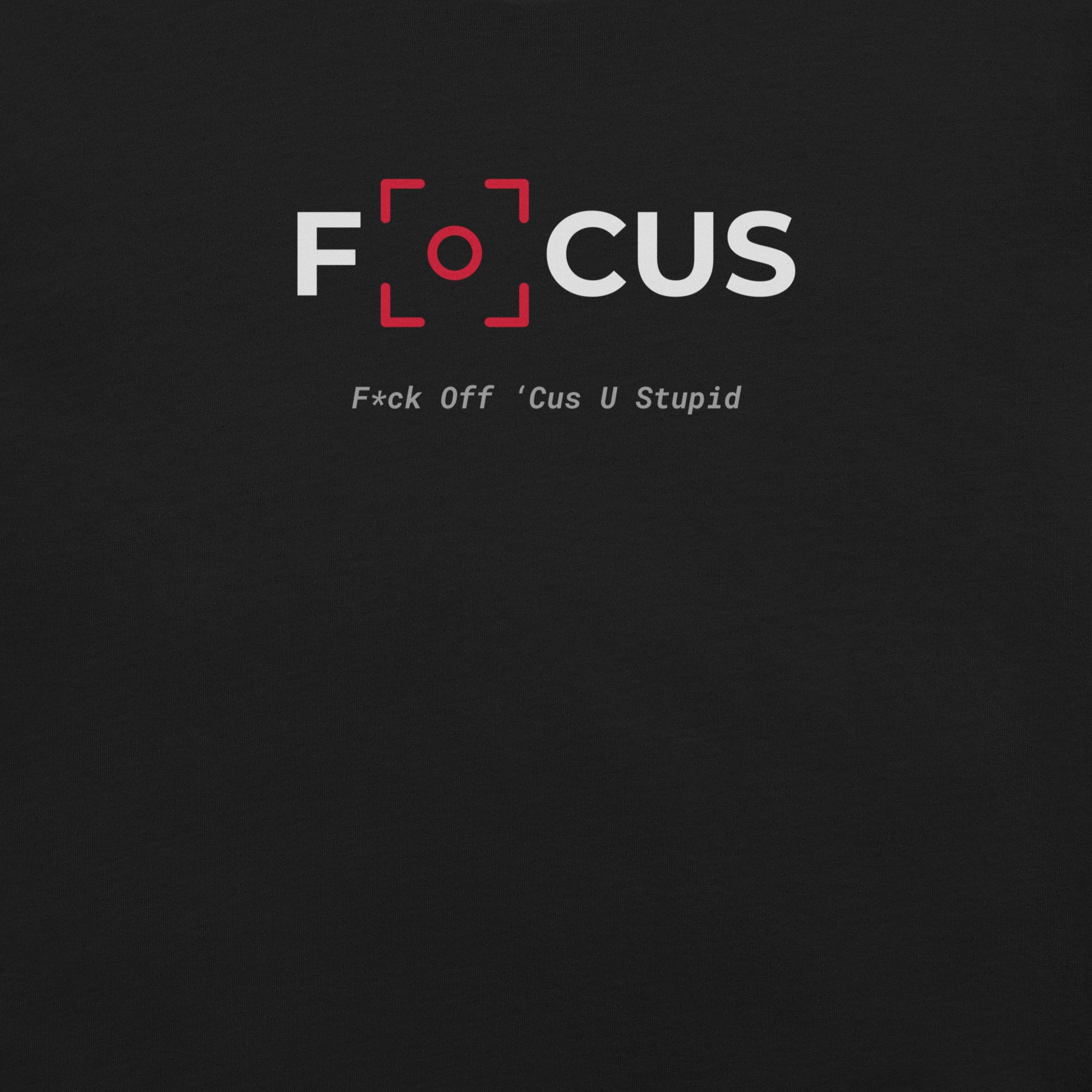 Gen X shirt F.O.C.U.S. black logo variant by N.X. Originals