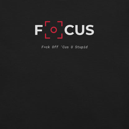 Gen X shirt F.O.C.U.S. black logo variant by N.X. Originals