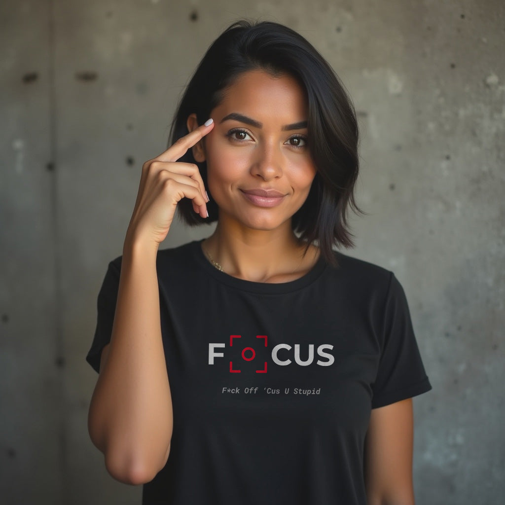 Gen X shirt F.O.C.U.S. by N.X. Originals – retro sarcasm design