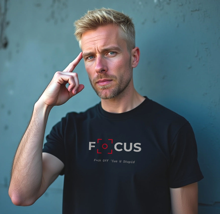 Gen X shirt F.O.C.U.S. by N.X. Originals – retro sarcasm design
