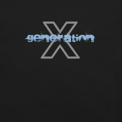 Gen X shirt Generation X Grunge black variant by N.X. Originals – 90s retro print