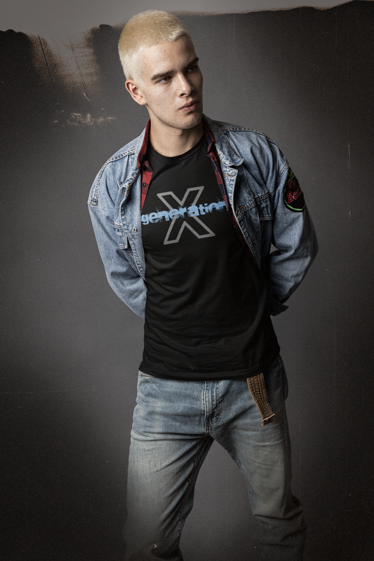 Gen X shirt Generation X Grunge black variant by N.X. Originals – 90s retro print