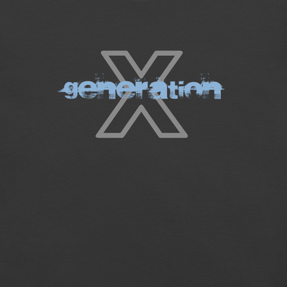 Gen X shirt Generation X Grunge dark grey variant by N.X. Originals – 90s retro print