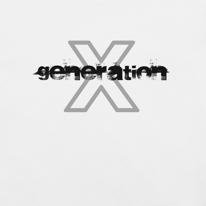 Gen X shirt Generation X Grunge white variant by N.X. Originals – 90s retro print