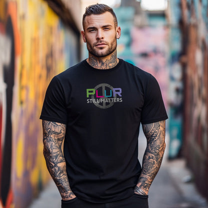 Gen X shirt PLUR Still Matters by N.X. Originals – 90s rave statement design