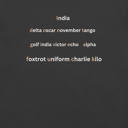 Gen X shirt Secret Code dark grey logo variant by N.X. Originals