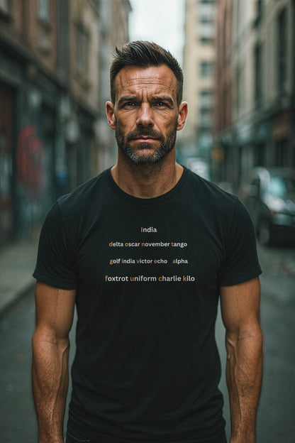 Gen X shirt Secret Code by N.X. Originals – NATO phonetic sarcasm design