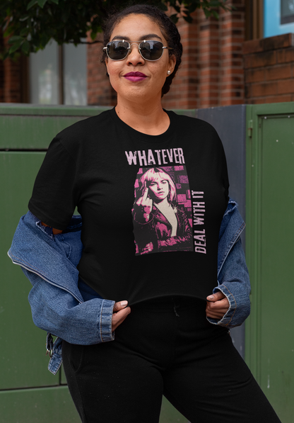 Gen X shirt Whatever, Deal with It boxy by N.X. Originals – sarcastic 90s vibe