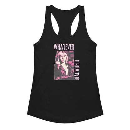 Gen X tank top Whatever, Deal with It black logo variant by N.X. Originals